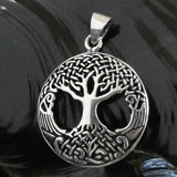Talisman argint Copacul vietii Celtic 3.5 cm
